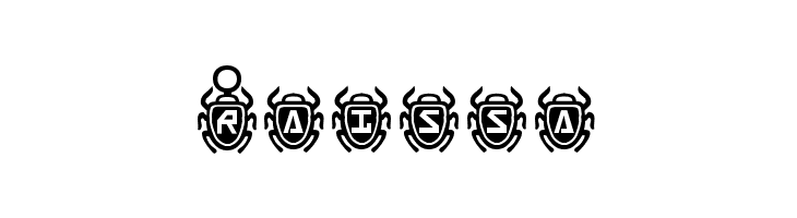 Scarab Border  Free Fonts Download