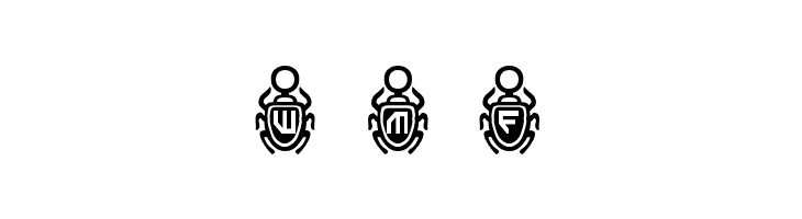Scarab Border  Free Fonts Download