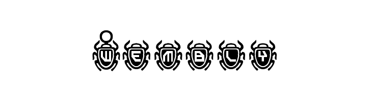 Scarab Border  Free Fonts Download