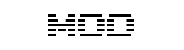 MOD D3 DigiBitMapism type A wide Font