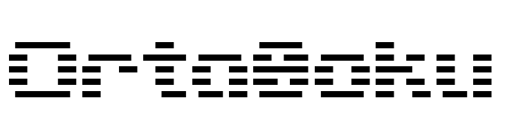 D3 DigiBitMapism type A wide  Free Fonts Download