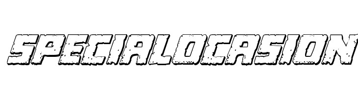 Colossus 3D Italic  Free Fonts Download