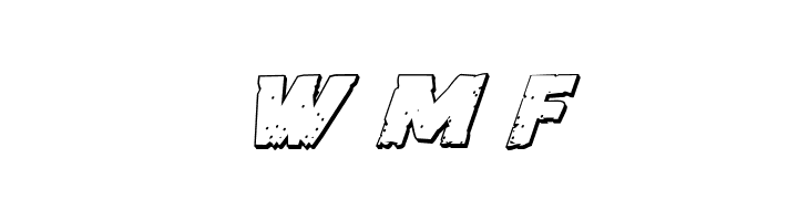 Colossus 3D Italic  Free Fonts Download