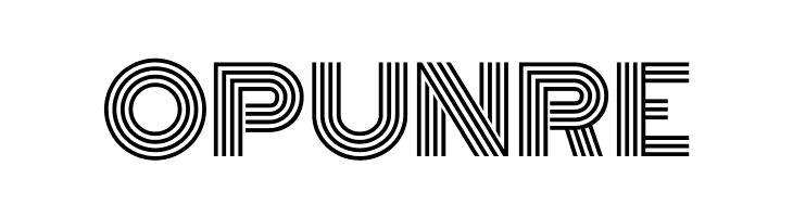 OPUNRE Monoton Font