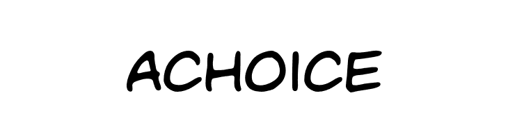 achoice UnmaskedBB Font