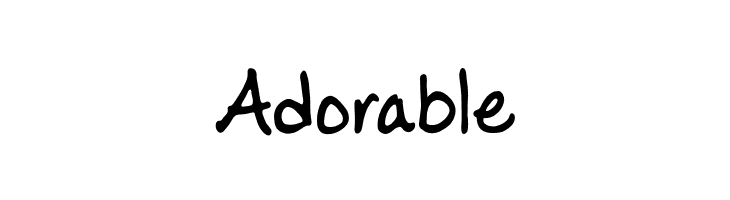 Adorable LadylikeBB Font