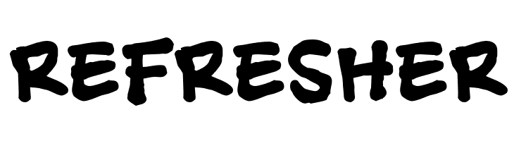 REFRESHER AshcanBB-Bold Font