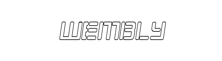 Republikaps Cnd - Outline Italic  Free Fonts Download