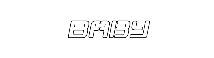 Republikaps - Outline Italic  Free Fonts Download