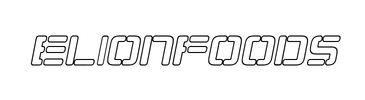 Republikaps - Outline Italic  Free Fonts Download