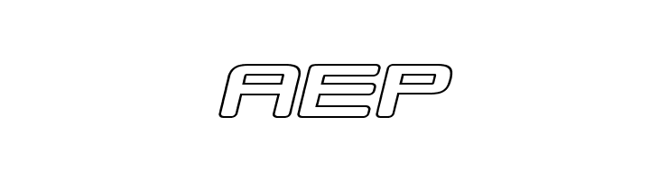 Republikaps Exp - Outline Italic  Free Fonts Download