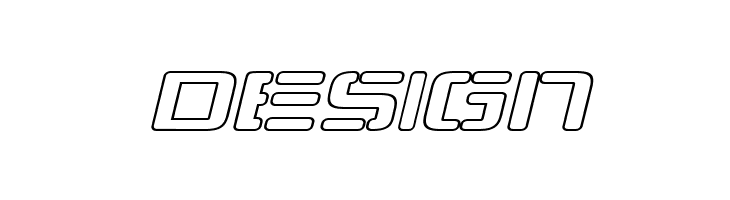 Republikaps Exp - Outline Italic  Free Fonts Download