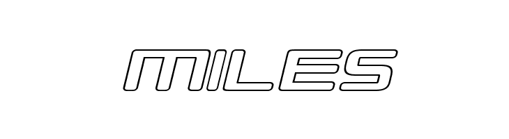 Republikaps Exp - Outline Italic  Free Fonts Download