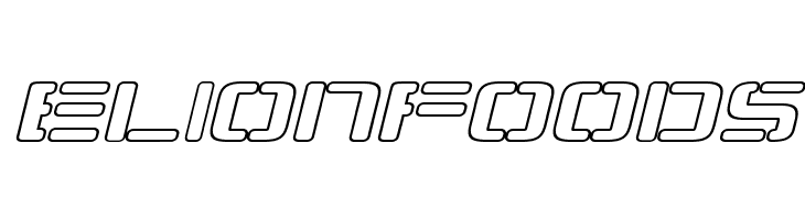 Republikaps Exp - Outline Italic  Free Fonts Download