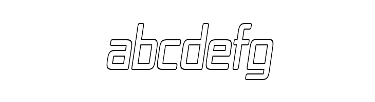 Republika IV Cnd - Outline Italic  Free Fonts Download