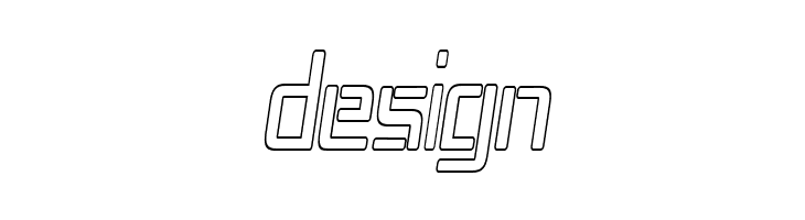 Republika IV Cnd - Outline Italic  Free Fonts Download