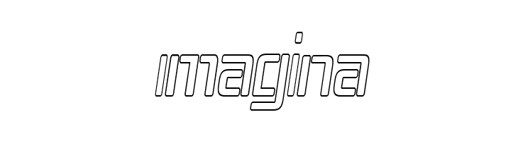 Republika IV Cnd - Outline Italic  Free Fonts Download