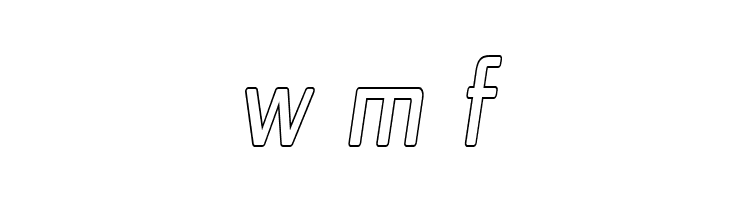 Republika IV Cnd - Outline Italic  Free Fonts Download