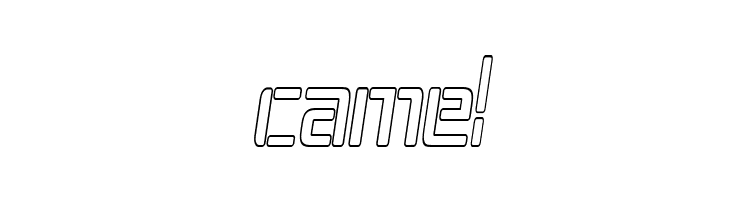 Republika IV Cnd - Outline Italic  Free Fonts Download