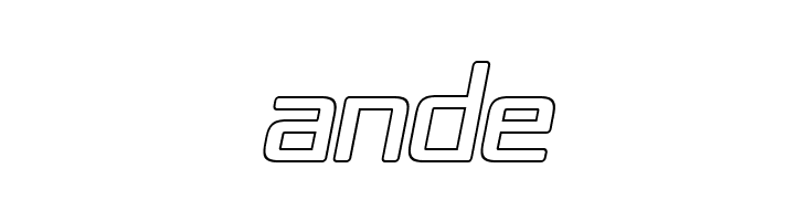 Republika IV - Outline Italic  Free Fonts Download