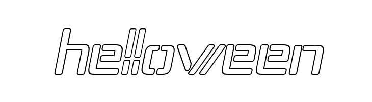 Republika IV - Outline Italic  Free Fonts Download