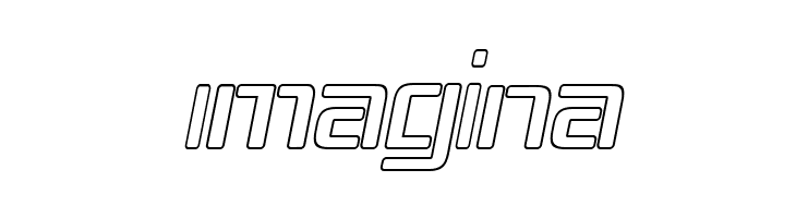 Republika IV - Outline Italic  Free Fonts Download