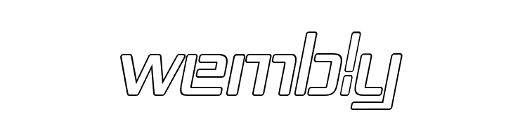 Republika IV - Outline Italic  Free Fonts Download