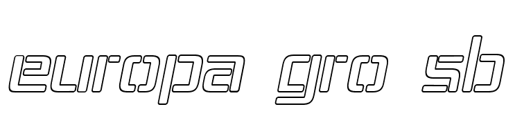 Republika IV - Outline Italic  Free Fonts Download