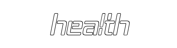 Republika IV - Outline Italic  Free Fonts Download