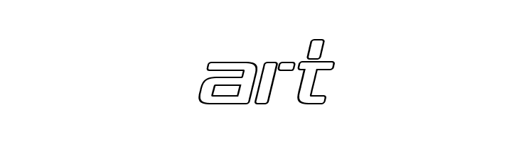 Republika IV Exp - Outline Italic  Free Fonts Download