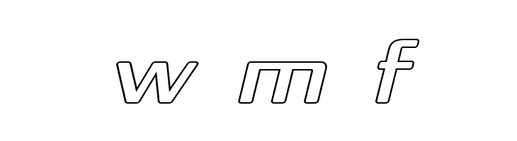 Republika IV Exp - Outline Italic  Free Fonts Download