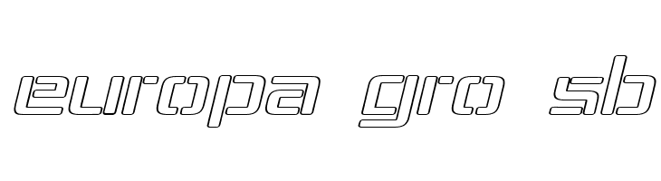 Republika IV Exp - Outline Italic  Free Fonts Download