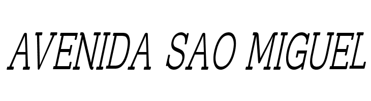 Street Slab Fine NarrowItalic  Free Fonts Download