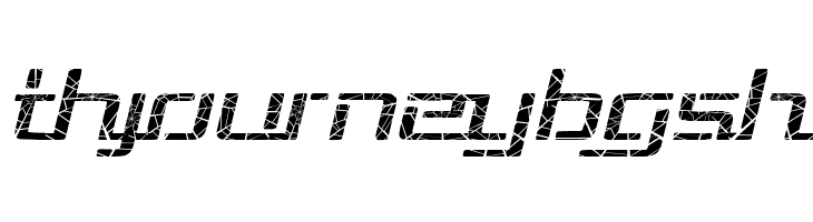 Republika III Exp - Shatter Italic  Free Fonts Download