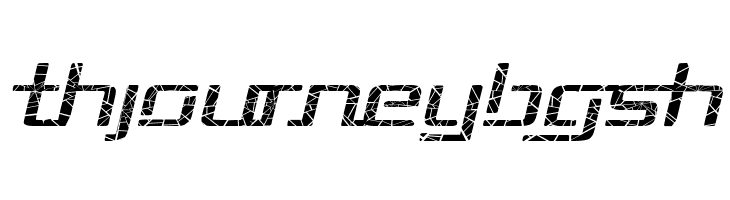 Republika II Exp - Shatter Italic  Free Fonts Download