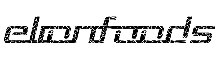 Republika II Exp - Shatter Italic  Free Fonts Download