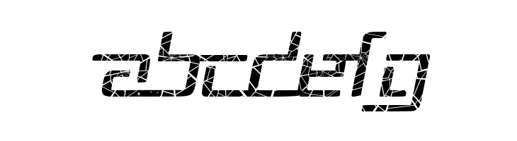 Republika V - Shatter Italic  Free Fonts Download