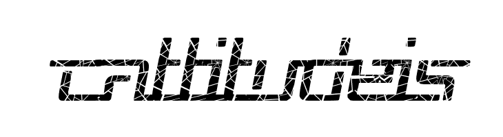 Republika V - Shatter Italic  Free Fonts Download