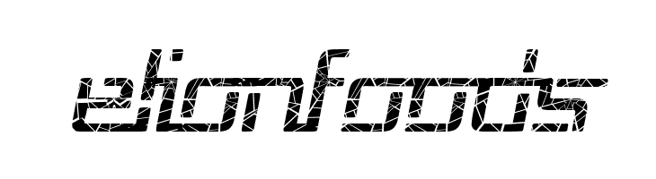 Republika V - Shatter Italic  Free Fonts Download