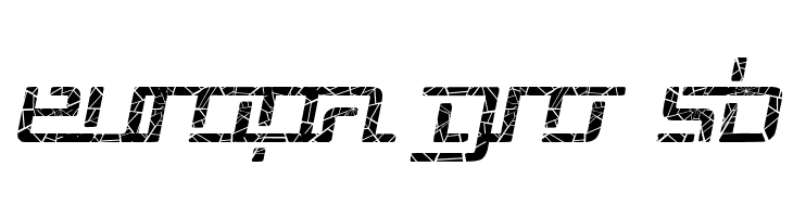 Republika V - Shatter Italic  Free Fonts Download
