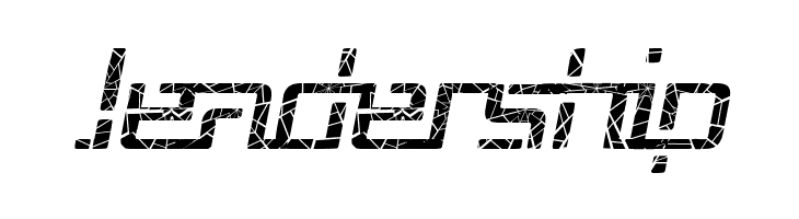 Republika V - Shatter Italic  Free Fonts Download