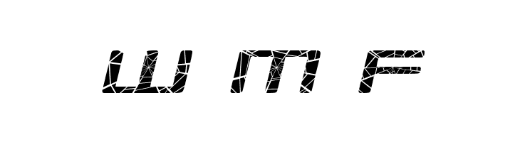 Republikaps Exp - Shatter Italic  Free Fonts Download