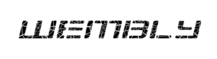 Republikaps Exp - Shatter Italic  Free Fonts Download