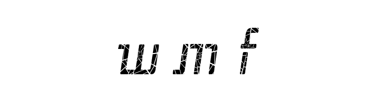 Republika III Cnd - Shatter Italic  Free Fonts Download