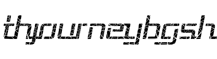 Republika III - Shatter Italic  Free Fonts Download