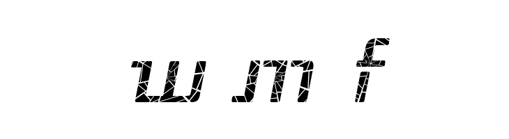 Republika III - Shatter Italic  Free Fonts Download