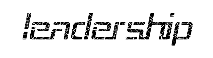 Republika III - Shatter Italic  Free Fonts Download