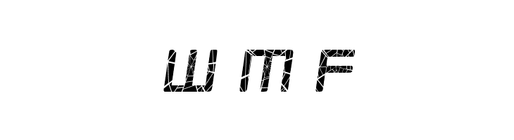 Republikaps Cnd - Shatter Italic  Free Fonts Download