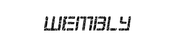 Republikaps Cnd - Shatter Italic  Free Fonts Download