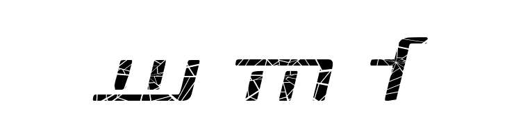 Republika V Exp - Shatter Italic  Free Fonts Download